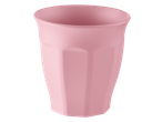 Livarno pink tumbler with a ribbed design, part of the Plate/Bowl/Tumbler Assortment.