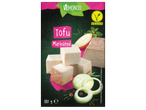 Опаковка за мариновано тофу с надпис „Tofu Marinated“, 180 g, и веган етикет.