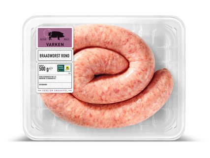 Braadworst rond