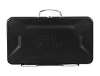 Black Grill Meister portable grill in a carrying case.