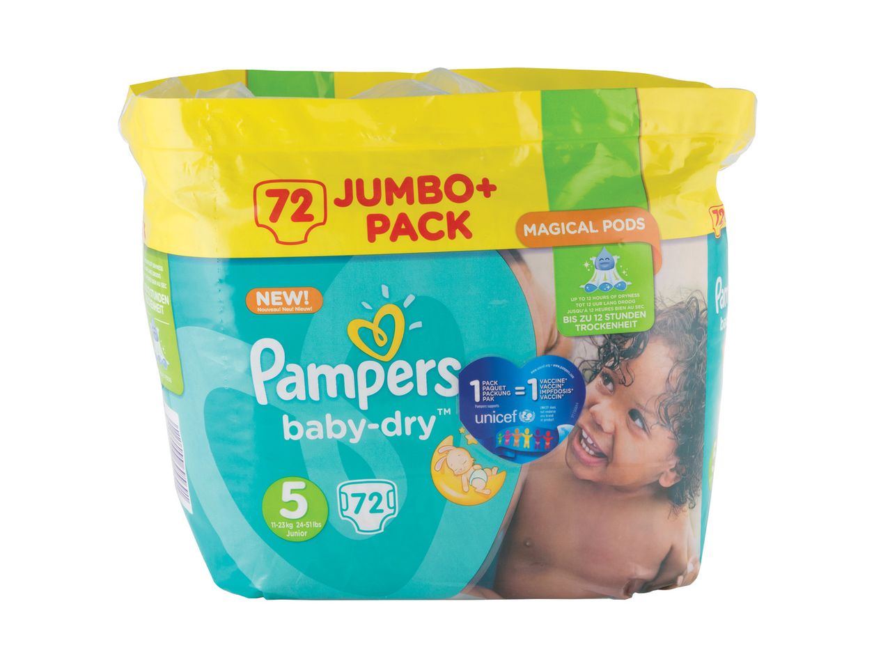 Go to full screen view: Pampers Baby Dry Size 5 - Image 1