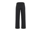 Black wide-leg sweatpants with an elastic waistband, viewed from the back.