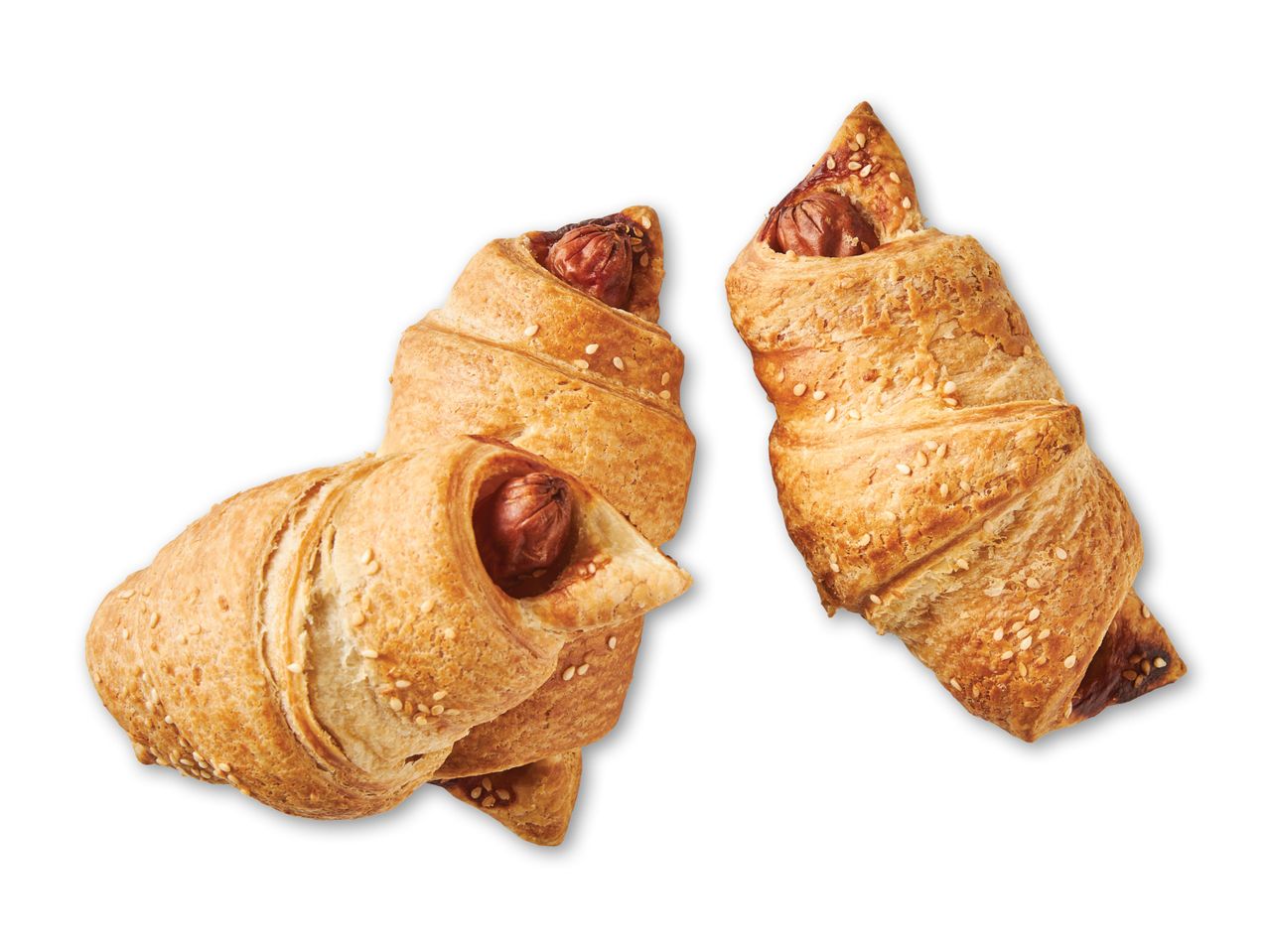 To pølser i wienerbrød.