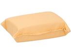 A light orange polishing sponge, possibly for automotive detailing.