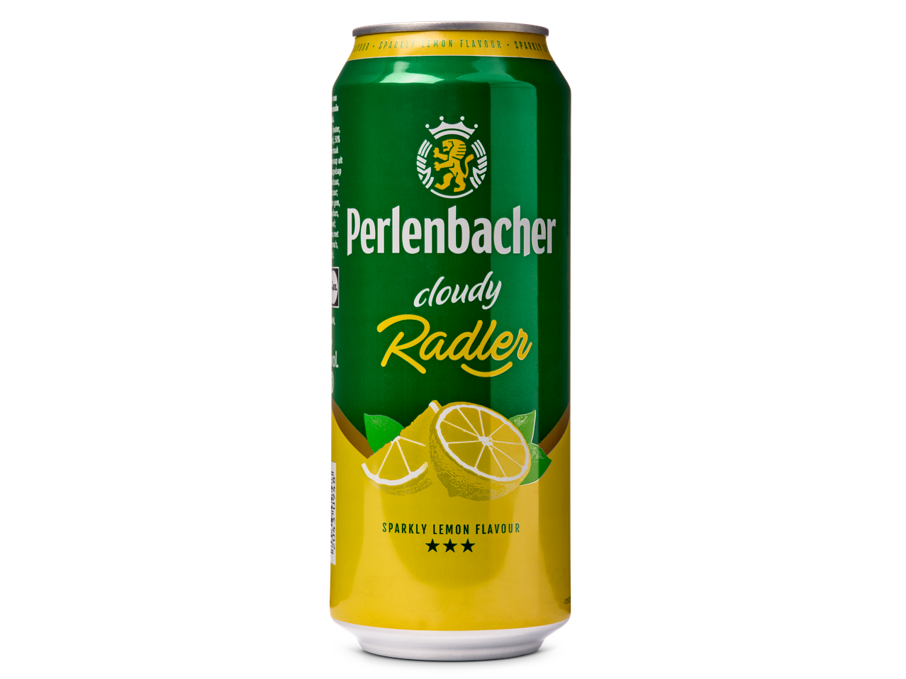 Perlenbacher Cloudy Radler blikje met citroensmaak.
