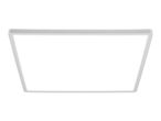 Modern square LED ceiling light with a white frame