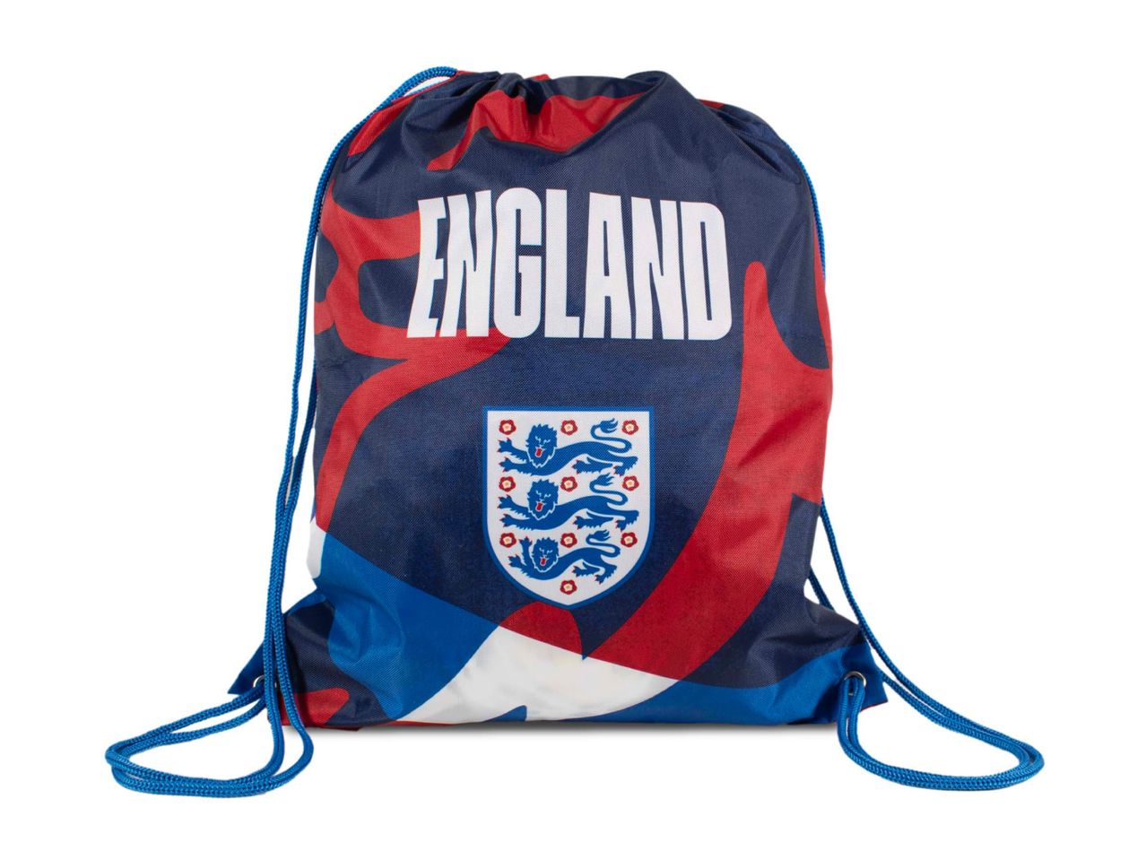 England football drawstring bag with the team crest and 'ENGLAND' text.