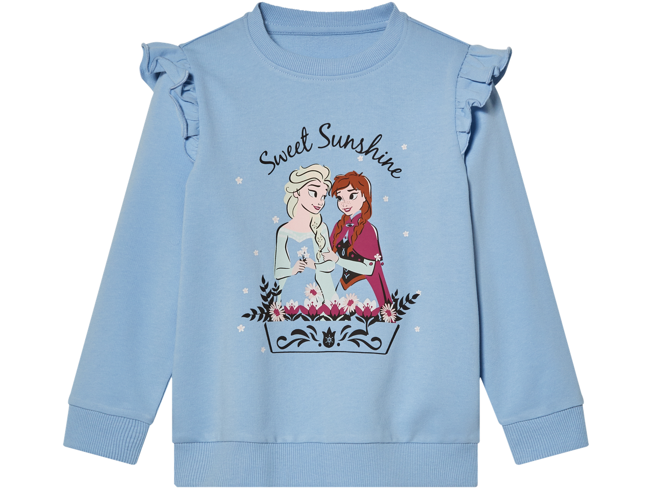 Šviesiai mėlynas Frozen megztinis kūdikiams.