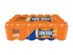 24-pack of 330ml Irn-Bru cans in an orange and blue design.