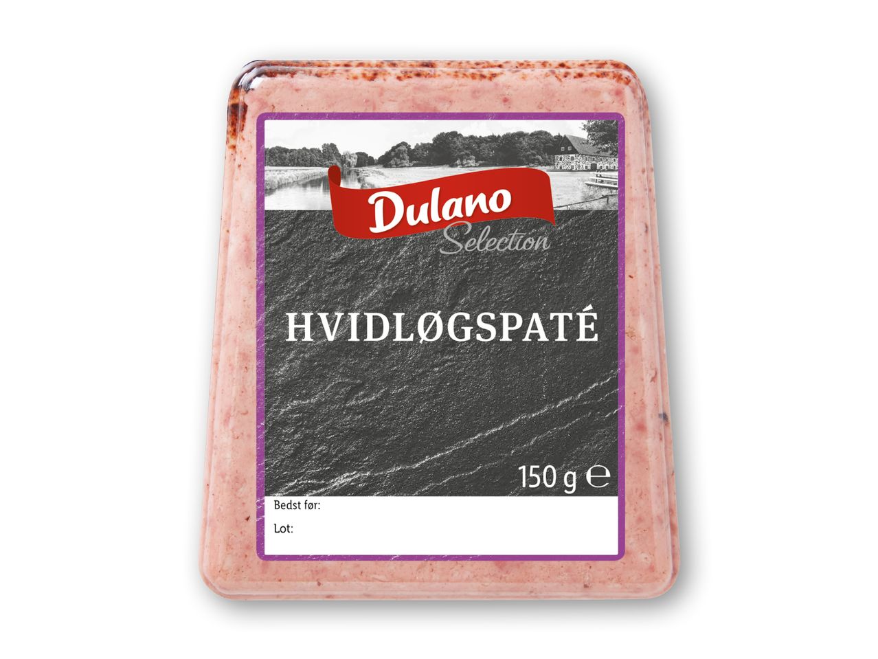 En pakke Dulano Selection hvidløgspaté på 150 g.