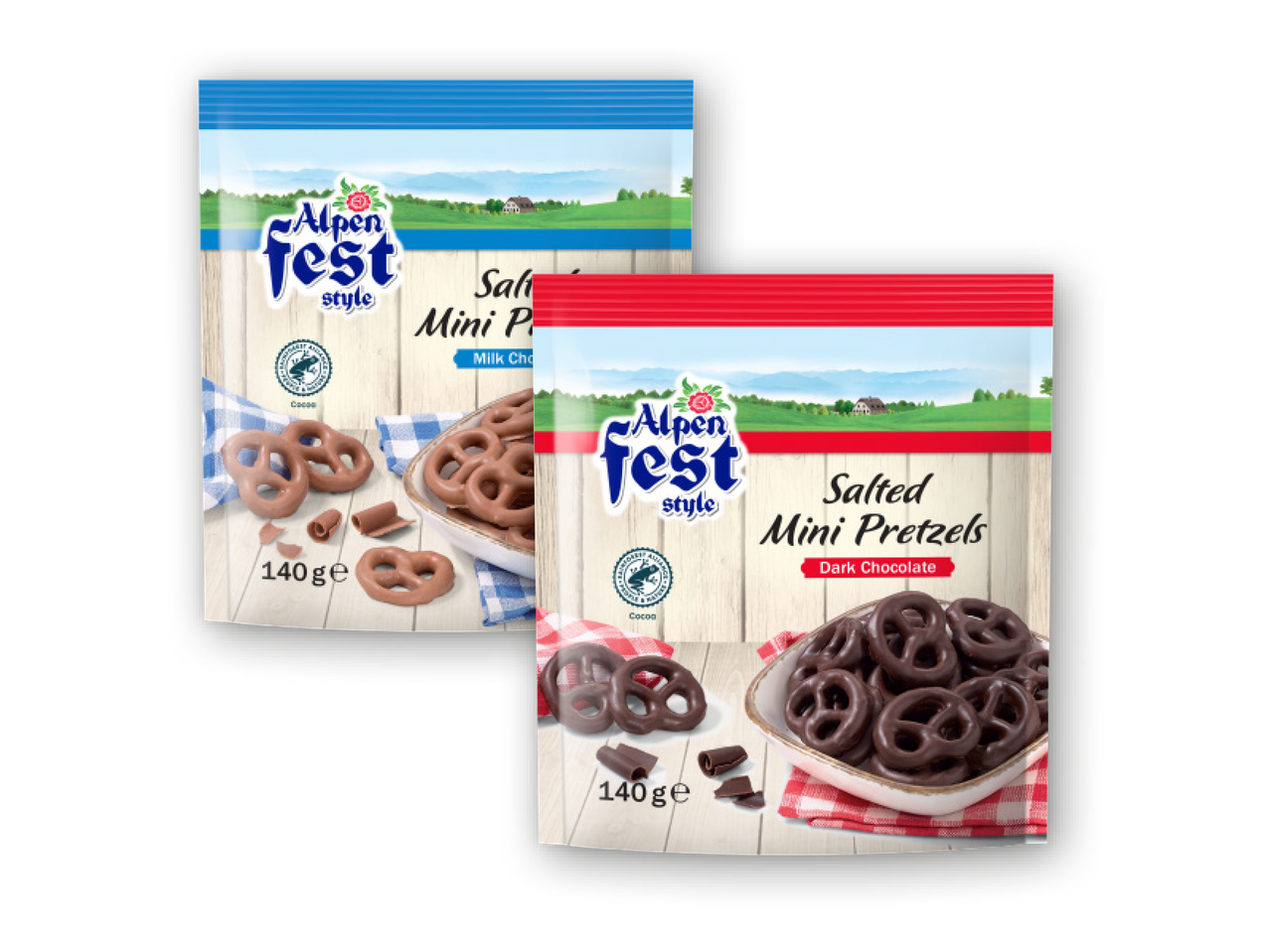 Pretzel ricoperti di cioccolato