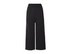 Black wide-leg trousers with an elastic waistband