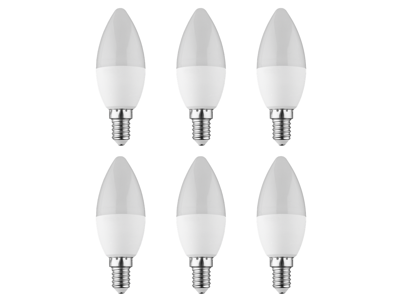 Șase becuri LED tip lumânare.