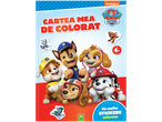 Carte de colorat Paw Patrol cu multe stickere colorate pentru copii de 4+ ani.