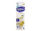 Een pak vanille yoghurt met 0% vet en zonder toegevoegde suiker, met een inhoud van 1 liter.