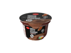 Pudim de chocolate Milbona, rico em proteínas e baixo em gordura.