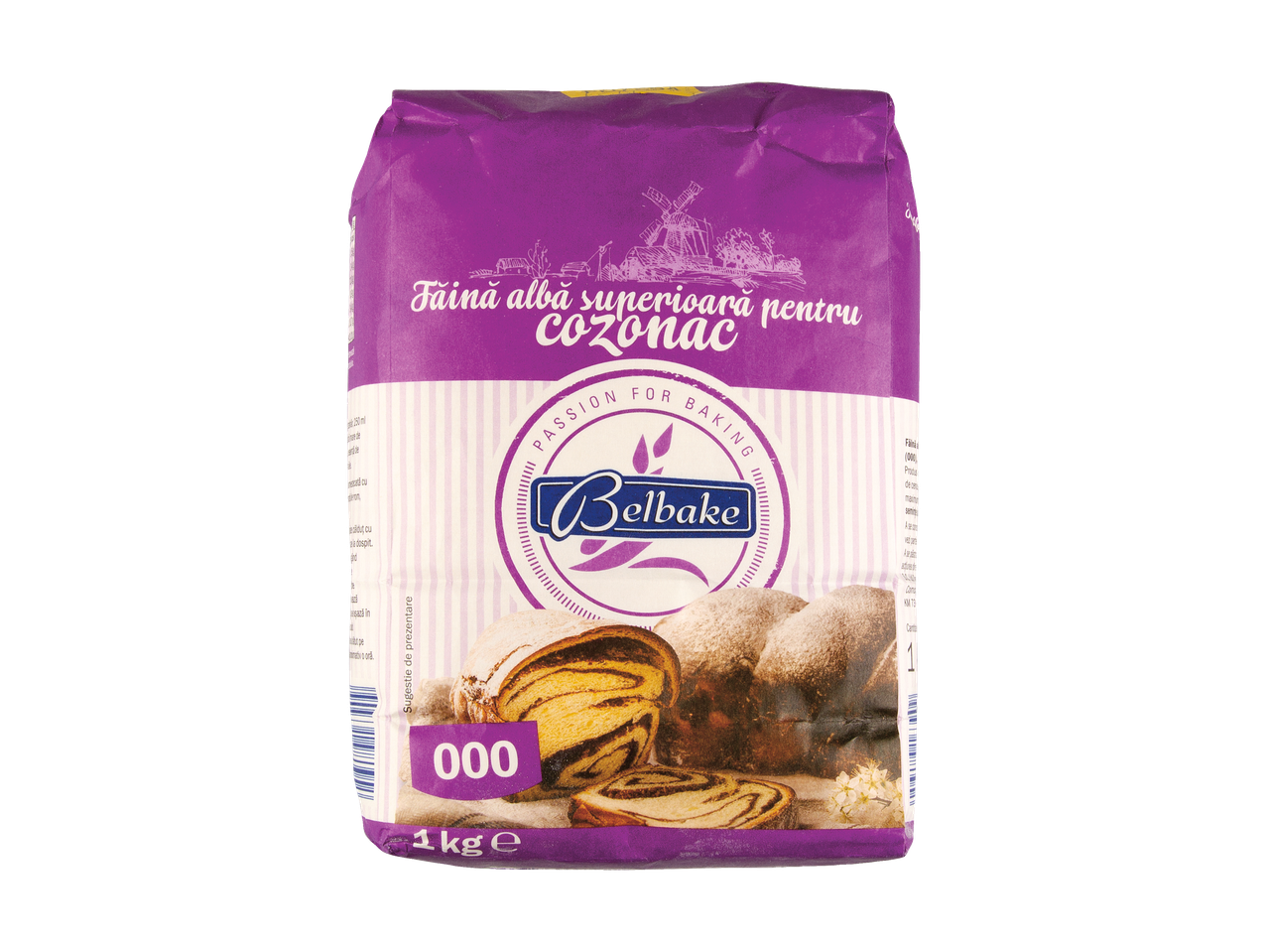 Făină Belbake 000, 1kg, pentru cozonac.