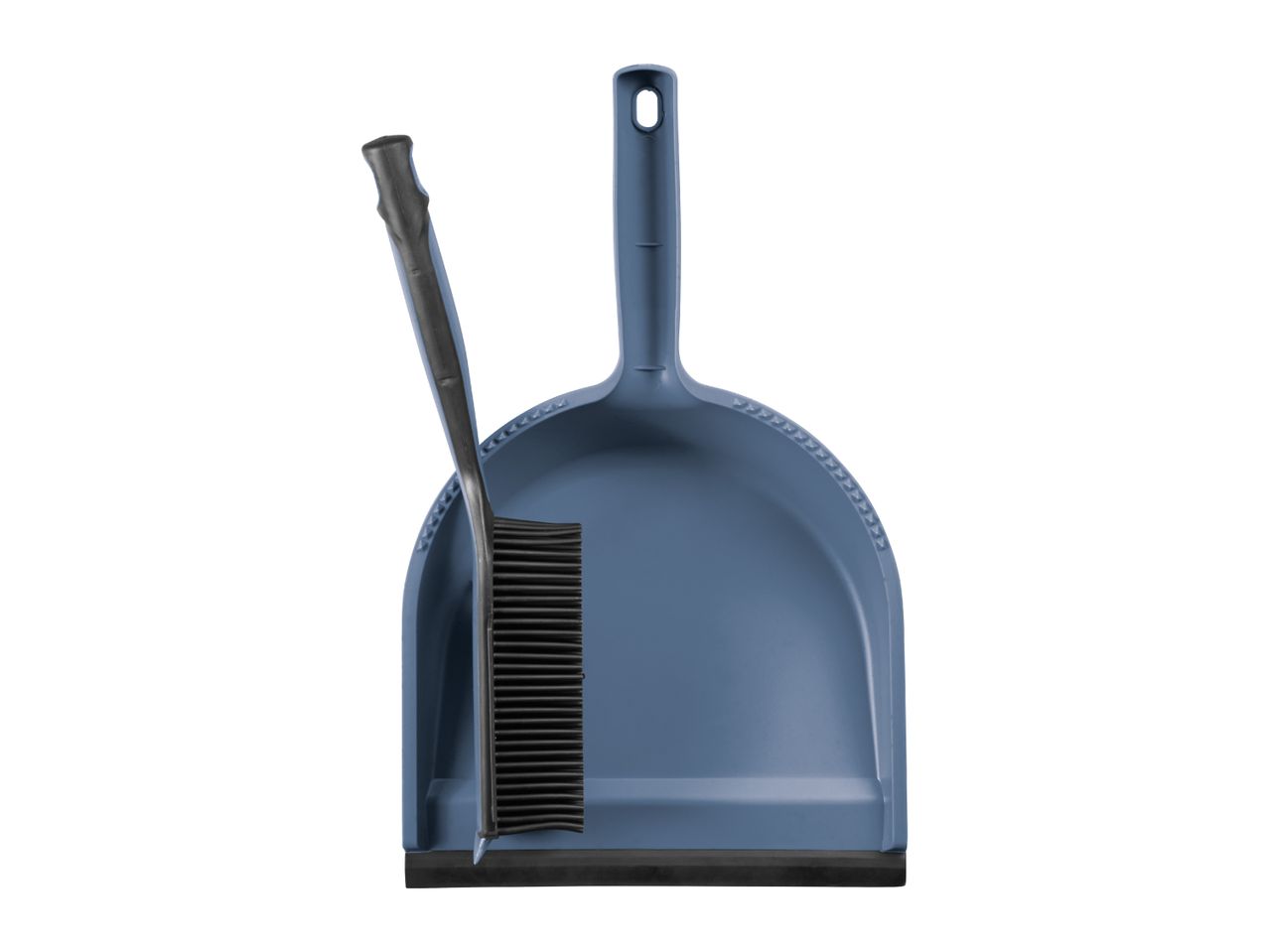 Blue dustpan and brush set