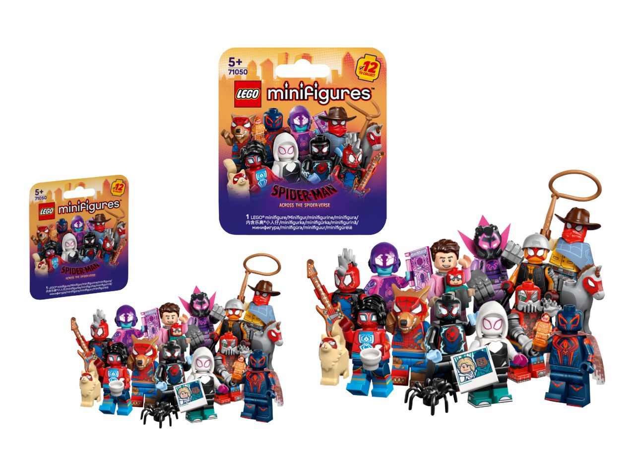 Lego Minifigure paketi i figure Spider-Man: Across the Spider-Verse.