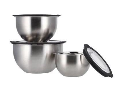 Nemesacél tálkészlet