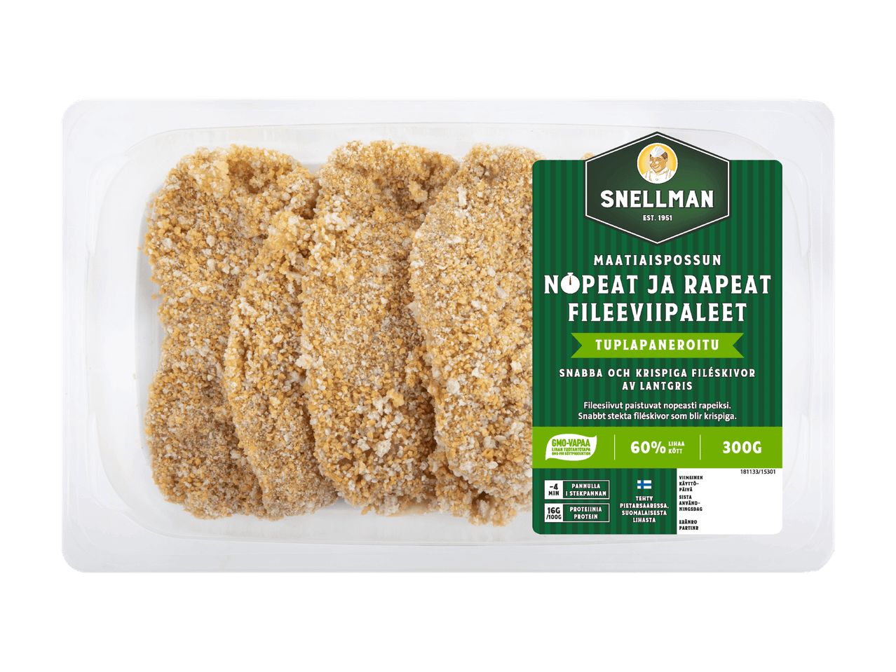Snellman pakastetut panoidut kalapalat.
