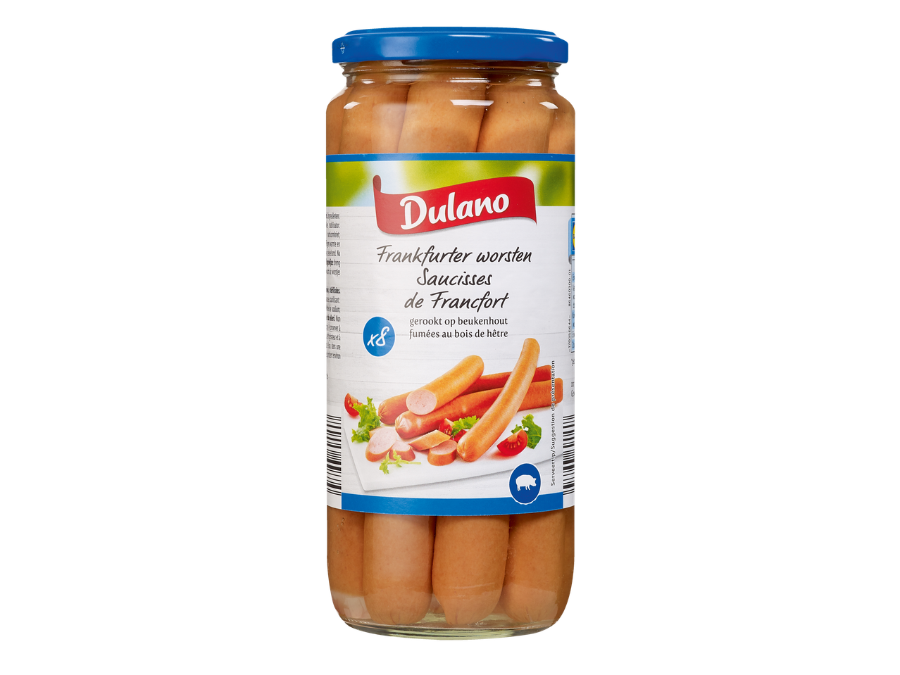 Saucisses de Francfort Dulano en bocal