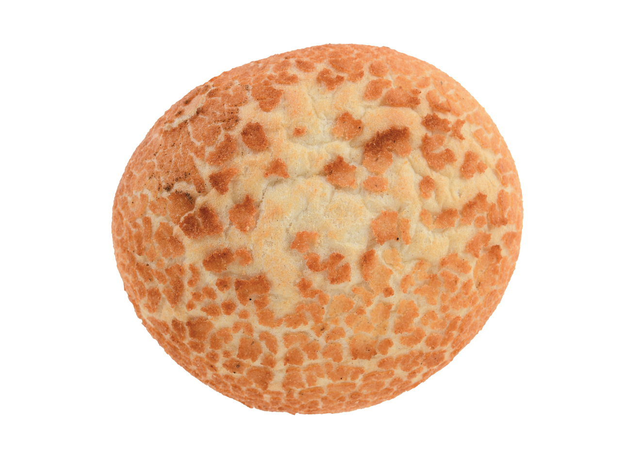 Pão com textura característica.
