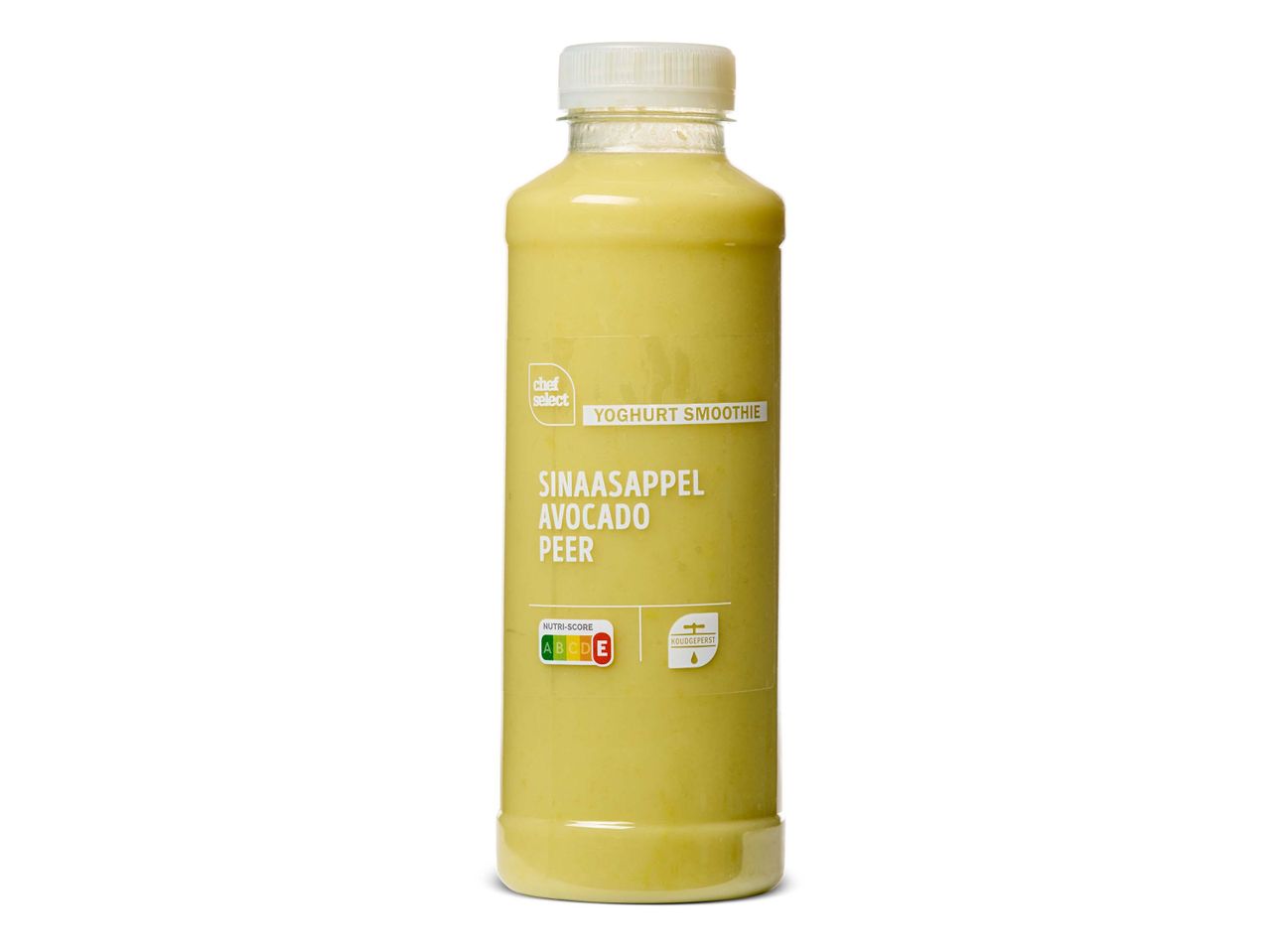 Chef Select yoghurt smoothie: sinaasappel, avocado en peer.