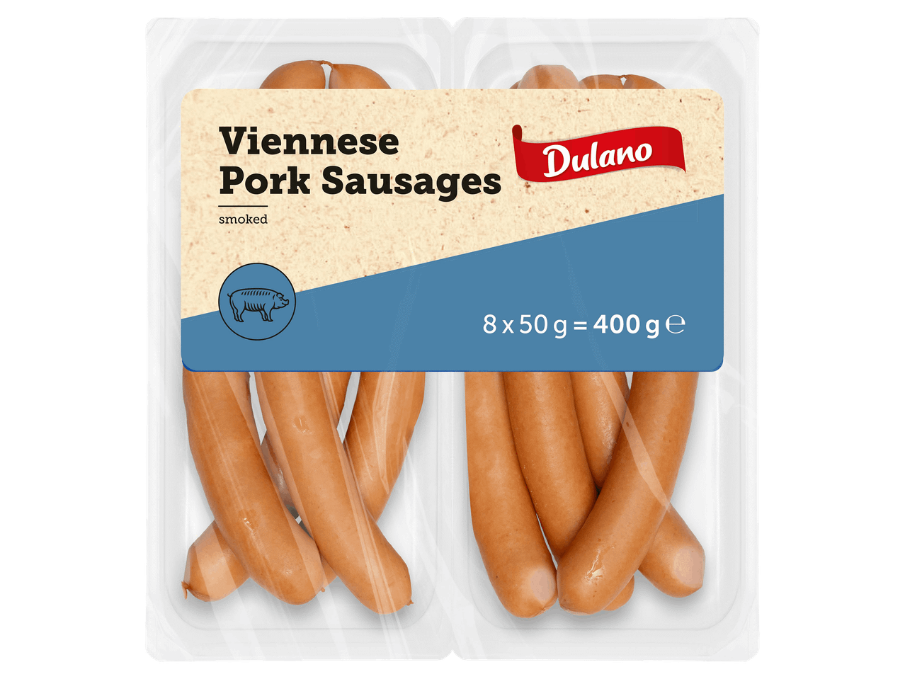 Bécsi sertésvirsli 400 g-os kiszerelésben.