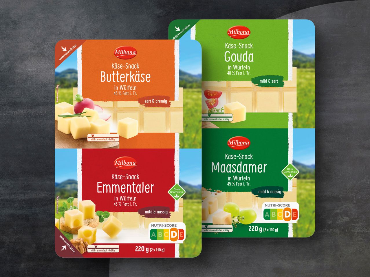 Milbona Käse-Snack in Würfeln | Billiger Montag