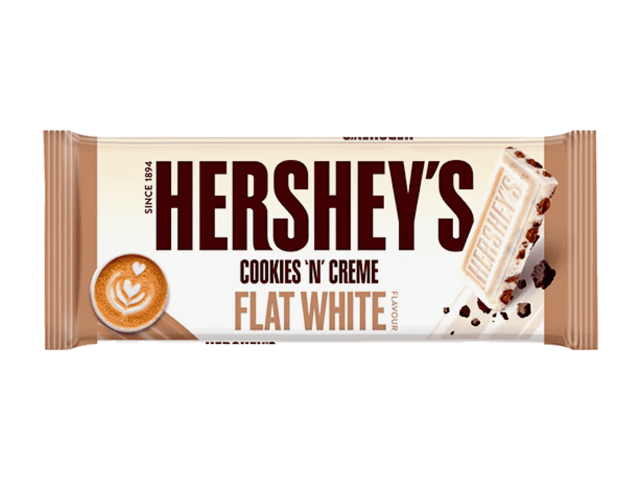 Hershey's Cookies 'n' Creme Flat White -suklaapatukka.