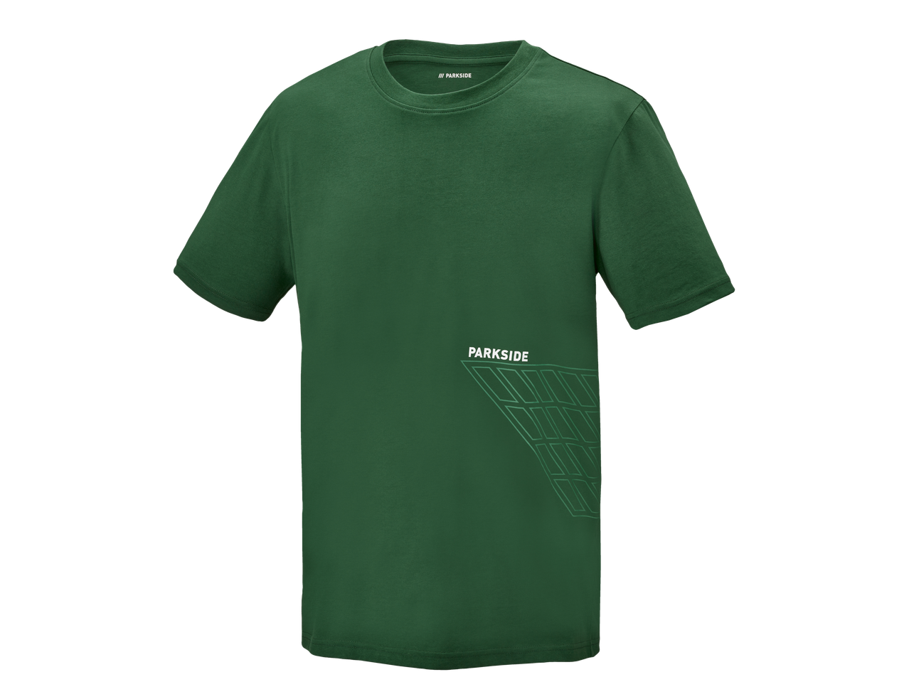Tamnozelena Parkside majica s diskretnim logom.