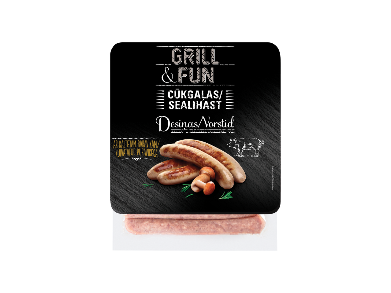 Desinas/Norstid grillivorstid puravikutega.