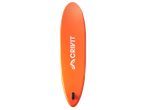 Orange Crivit inflatable paddle board.