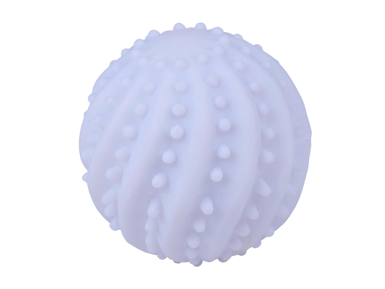 Balle de lavage blanche texturée pour machine à laver