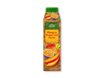 Mango- og passionsfrugtnektar i thailandsk stil med vegansk mærke, 1 liter.