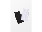 Esmara Kids Top: Dve dečije majice bez rukava, jedna crna i jedna bela