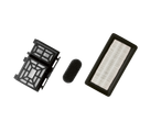 Filtros de aspirador com filtro de água Silvercrest®: dois filtros plissados e um filtro de espuma