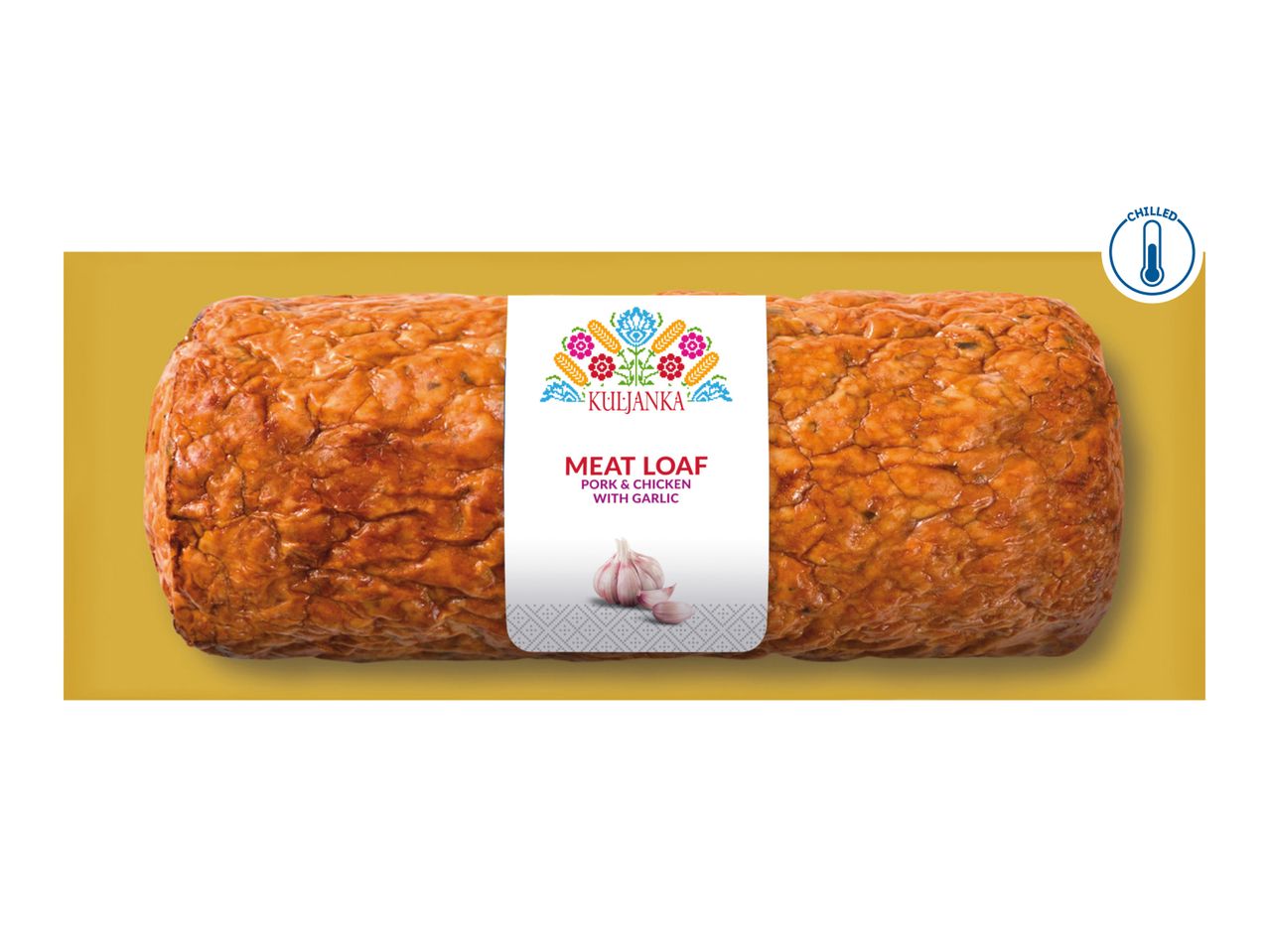 KULJANKA Meat Loaf with Pork & Chicken and Garlic, chilled.