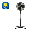 Lidl Plus 40cm pedestal fan with adjustable height.