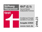 Stiftung Warentest Produktprüfung: Harvest Basket Süßkartoffel Pommes, gut (2,1).