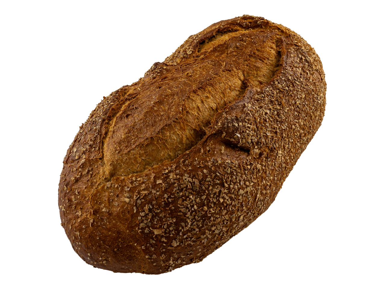 Brown Sourdough Bloomer, a rustic loaf of bread with a textured crust