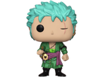 Green-clad figure with teal hair, holding a sword and winking.