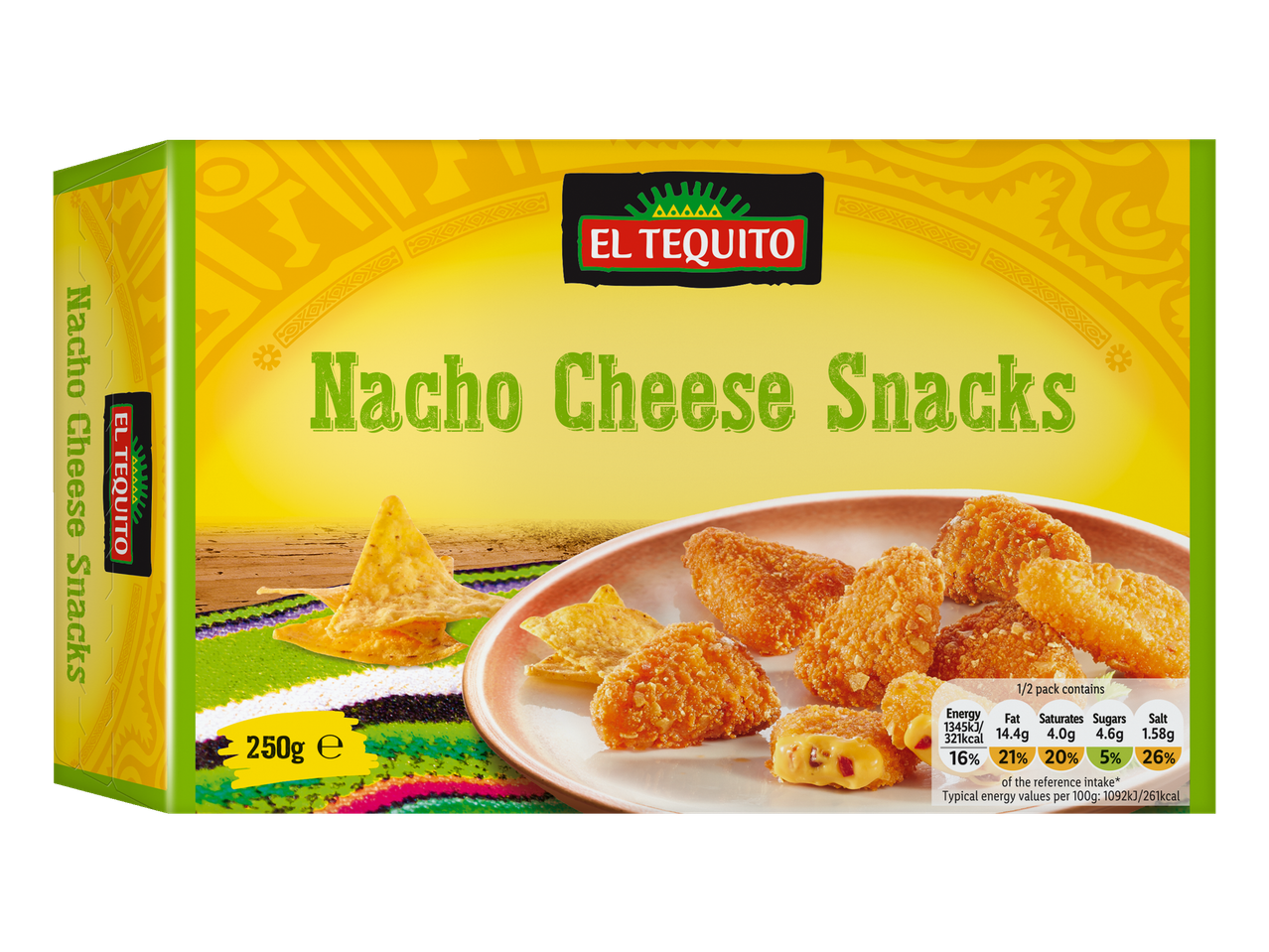 El Tequito snacks: nacho cheese and cheese bites.