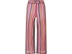 Pantaloni a righe multicolor a vita alta.