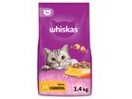 Whiskas macskaeledel: száraz eleség és jutalomfalat, 1,4 kg.
