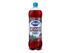 Fles zwartebessenfrisdrank zonder toegevoegde suiker.