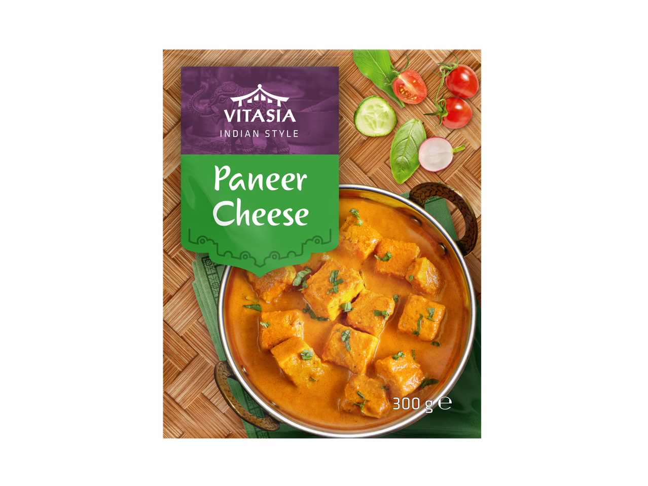 Vitasia Indiase stijl Paneer kaaskari.