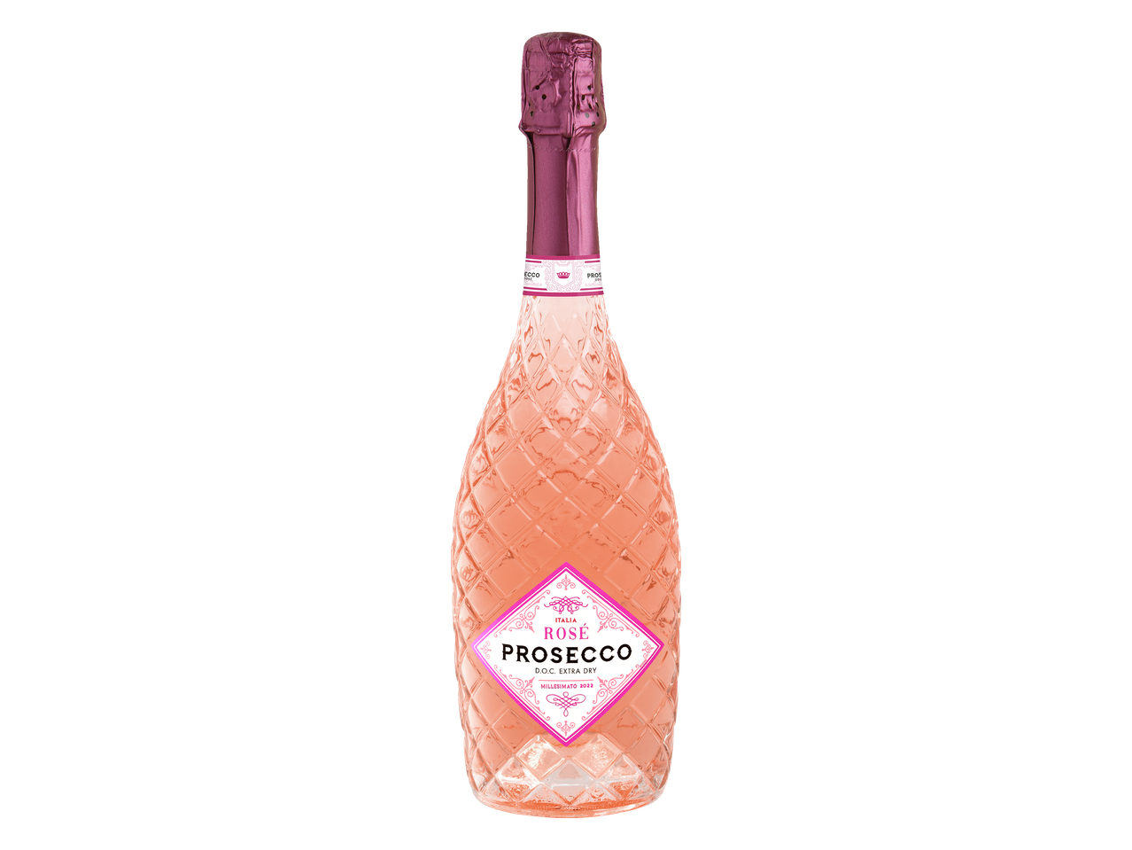 Een fles rosé Prosecco.