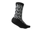 Black and white polka dot sock